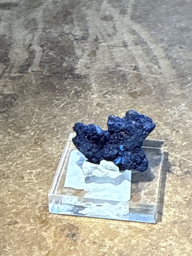 Azurite in Perky Box on Acrylic Stand (3)