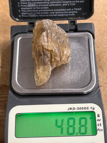 Golden/Yellow Scapolite, Raw (48.8 Grams)