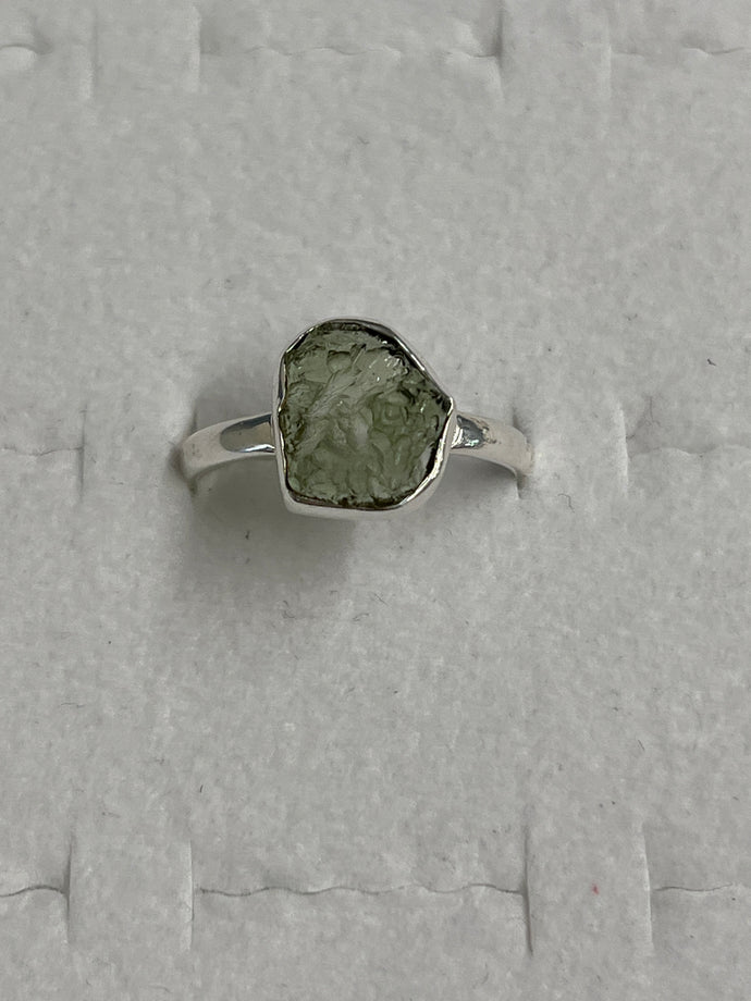 Moldavite Ring (Size 11)