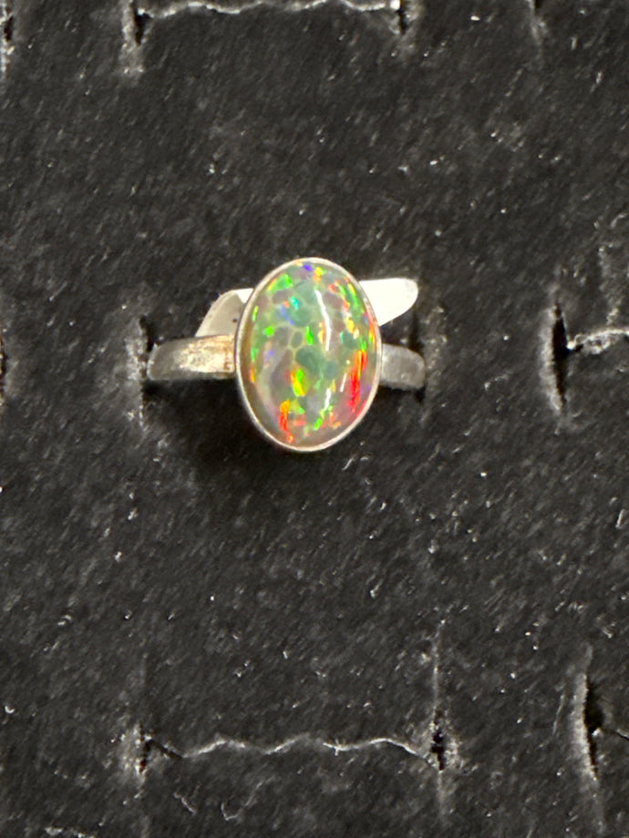 Black Opal Ring Size 7