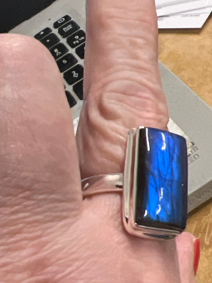 Labradorite Ring Size 9