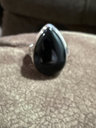 Black Onyx Ring Size 11