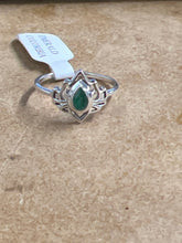 Emerald Lotus Ring (Size 8)