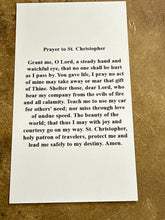 Saint Christopher Prayer Card
