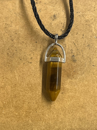 Tiger Eye Point Necklace
