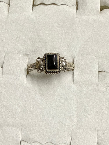 Black Onyx Ring Size 6
