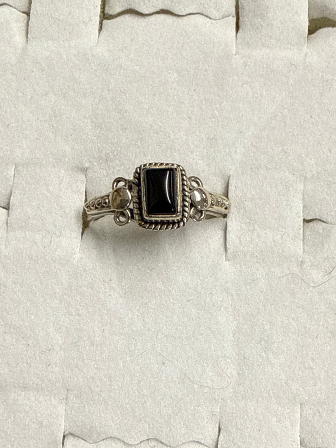 Black Onyx Ring Size 6
