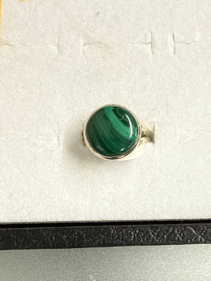 Malachite Ring Size 9