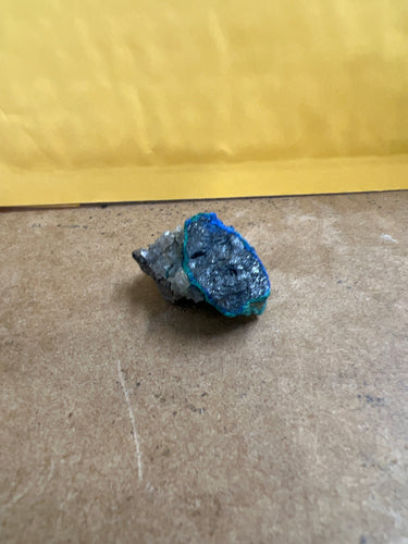 Chalcostibite and Azurite