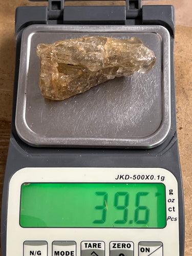 Golden/Yellow Scapolite, Raw (39.6 Grams)