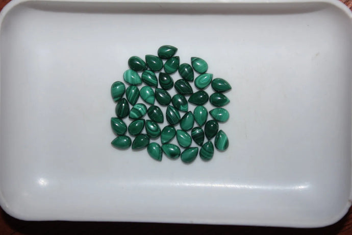 Malachite, 10mm Tear Drop Cabochon