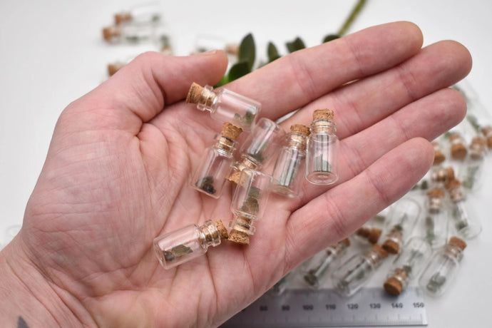 Raw Moldavite Fairy Bottle