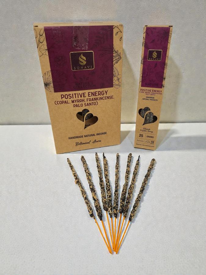 Positive Energy Incense Sticks - Copal, Myrrh, Frankincense & Palo Santo