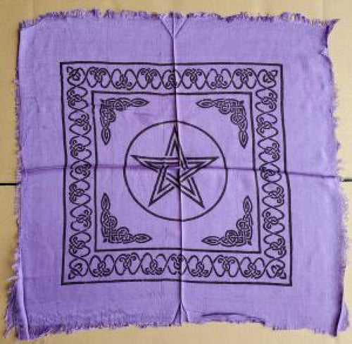 Purple Pentacle Altar Cloth