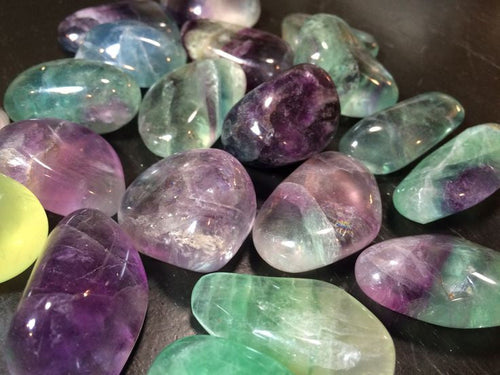 Rainbow Fluorite, Tumbled