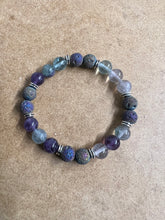 Stability and Calm Bracelet (Fluorite and Lave Stone)