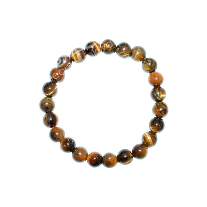 8 mm Tiger's Eye (Golden) Bracelet
