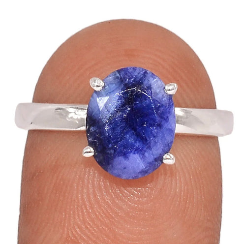 S/S Sapphire Ring Size 7.5