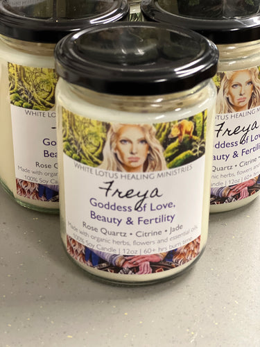 Freya Goddess Candle