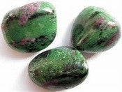 Ruby in Zoisite (Anyolite), Tumbled