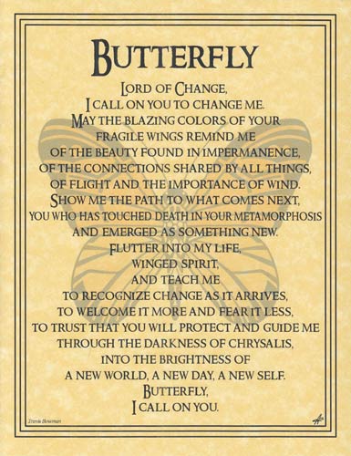 Butterfly Prayer Page