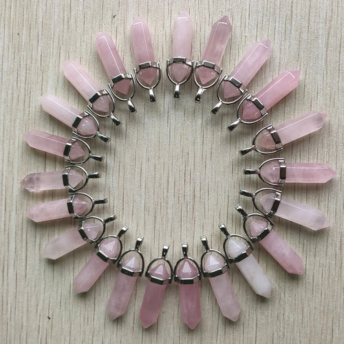 Rose Quartz Point Necklace