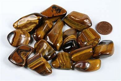 Tiger Eye (Golden), Tumbled