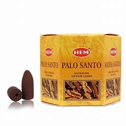 Palo Santo Hem Back Flow Incense Cones