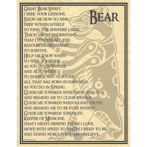 Bear Prayer Page