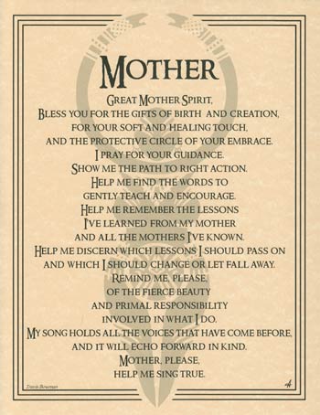 Great Mother Spirit Prayer Page