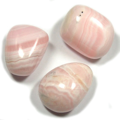 Pink Calcite (Mangano), Tumbled