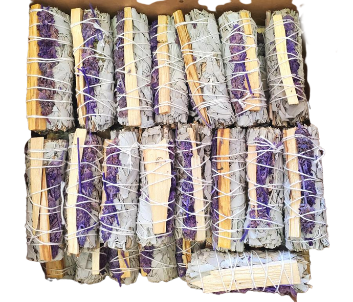 White Sage, Palo Santo, and Lavender Bundle (Peaceful and Clean)