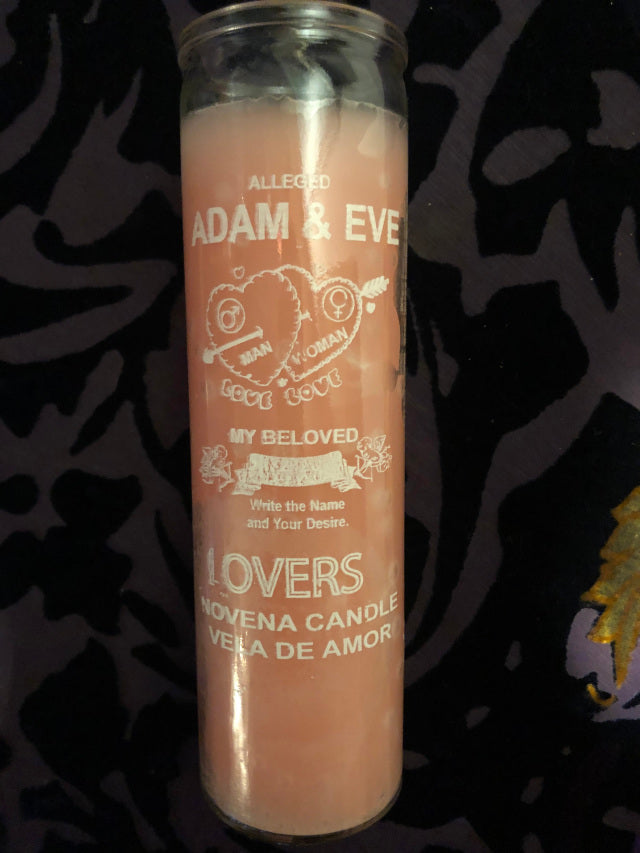 Adam and Eve (Pink) 7 Day Candle