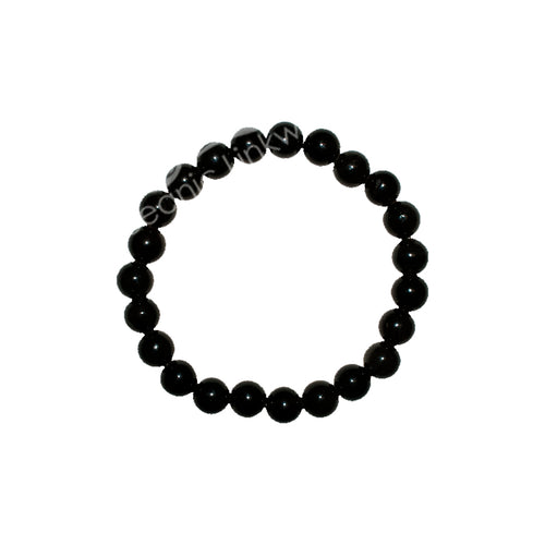 8 mm Black Obsidian Bracelet