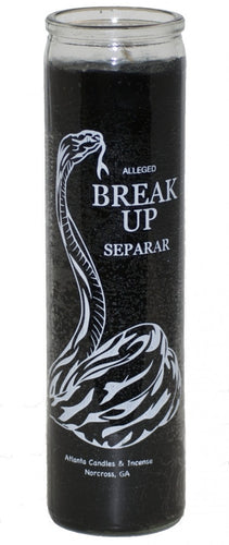 Break-Up, Snake (Black) 7 Day Candle