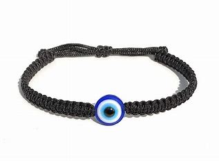 Evil Eye Adjustable Bracelet Black