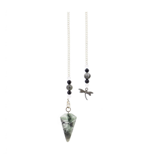 Emerald W/Dragonfly Pendulum