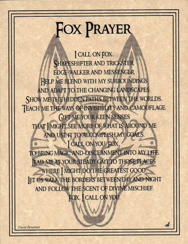 Fox Prayer Page