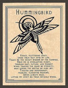 Hummingbird Prayer Page