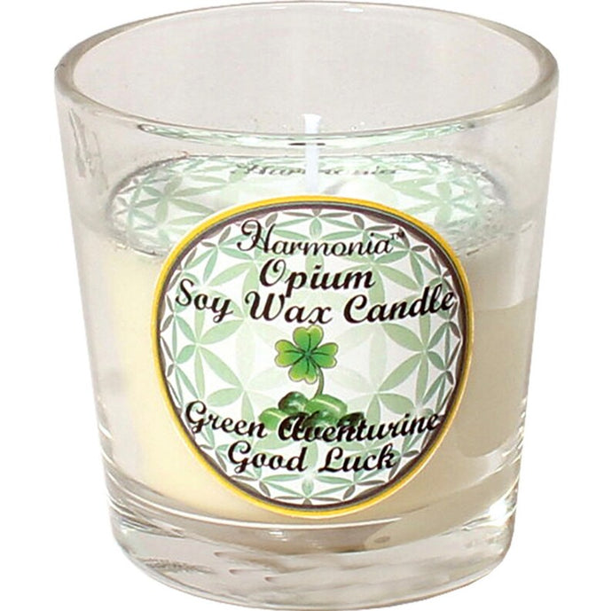 Good Luck/Opium/Green Aventurine Soy Candle