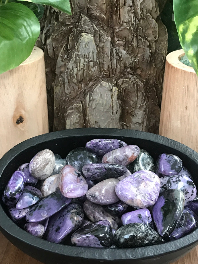 Charoite, Tumbled