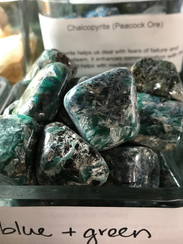 Blue and Green Kyanite, Tumbled
