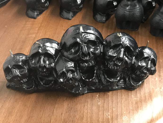 Skull Family Candle