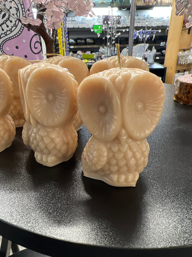 70's Style Owl Candle