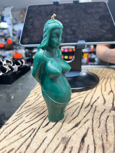 Pregnant Female Figure Candle