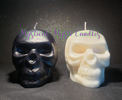 Large Skull Candle