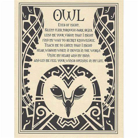 Owl Prayer Page
