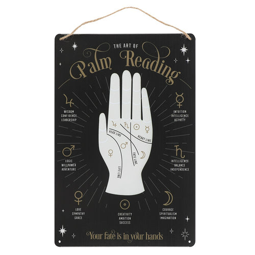 Palm Reading Map Sign
