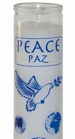 Peace (White) 7 Day Candle