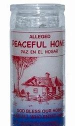 Peaceful Home (White & Blue) 7 Day Candle